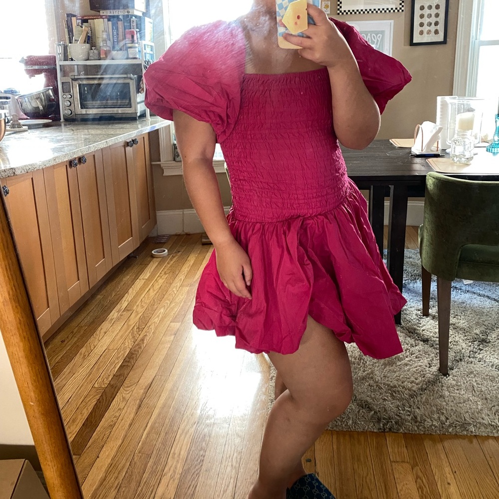 LoveShackFancy balloon sleeves dress